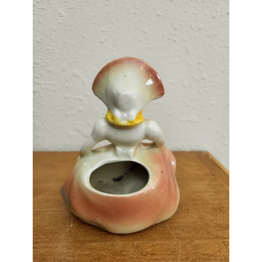 Vintage Pottery Victorian Girl Lady Head Vase Handpainted Small Figural‎ Planter